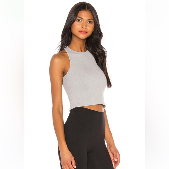 Free People Hayley Racerback Brami – Grey, Size Medium - Picture 2 of 6